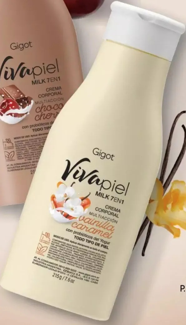 Gigot Viva Piel Milk 7 En 1 Multiaccion Vainilla Caramel
