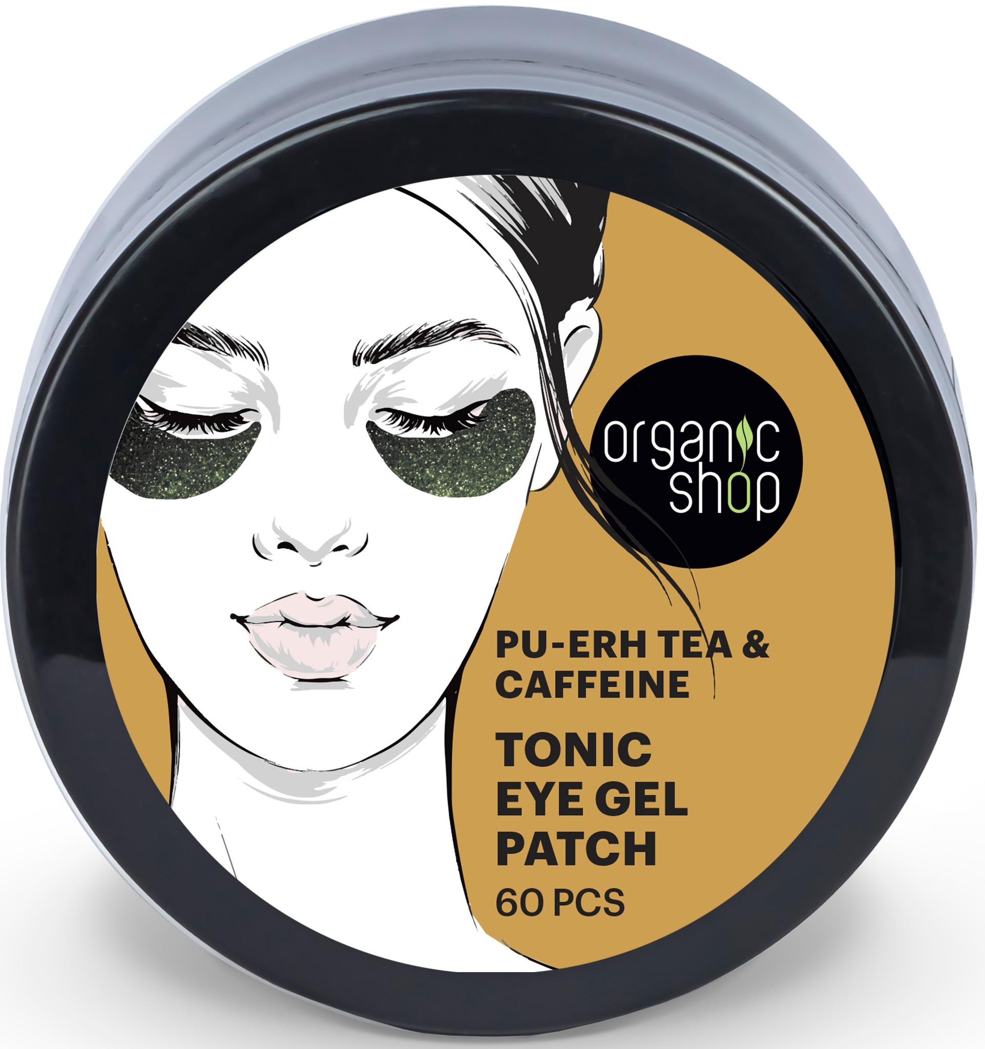 Organic Shop Tonic Eye Gel Patch - Pu-erh Tea & Caffeine