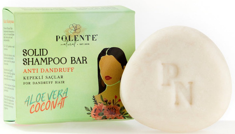 Polente Natural Soothing Solid Shampoo (Aloe-Coconut)