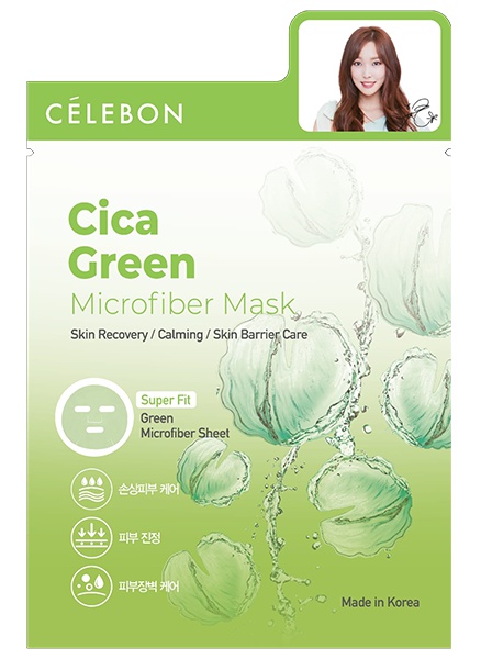 CÉLEBON Cica Green Microfiber Mask
