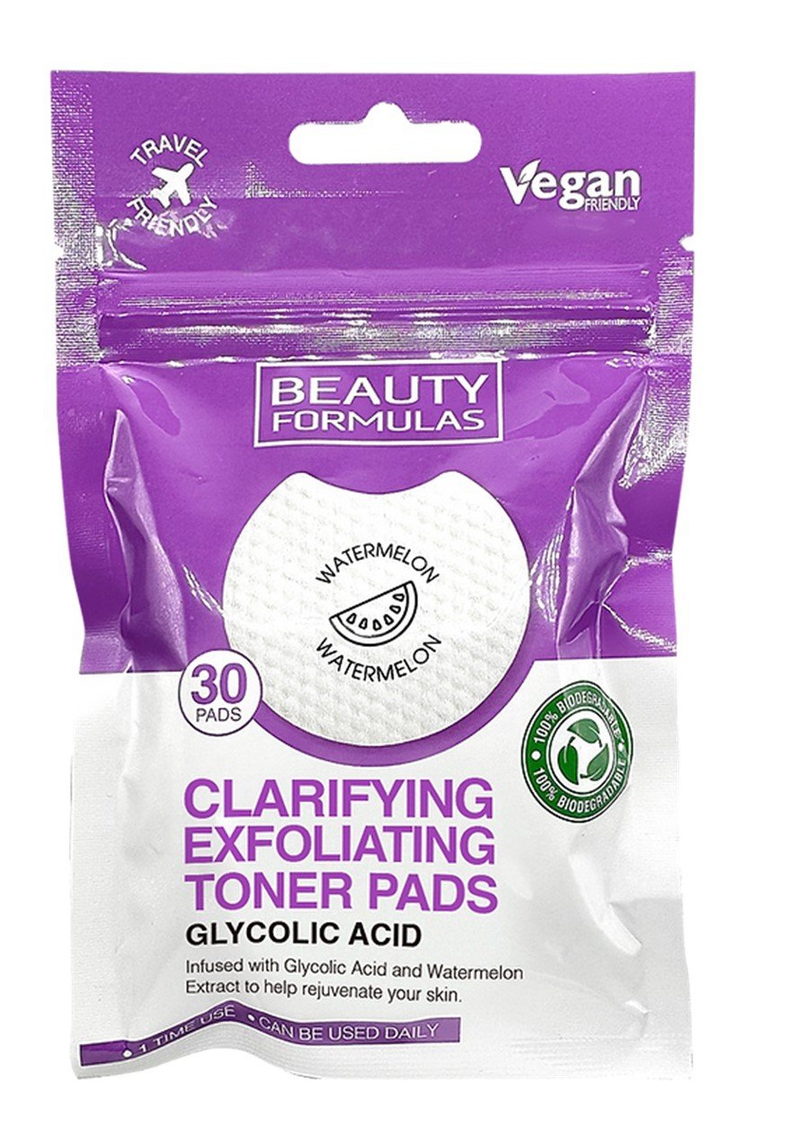 Beauty Formulas Glycolic Acid Exfoliating Toner Pads
