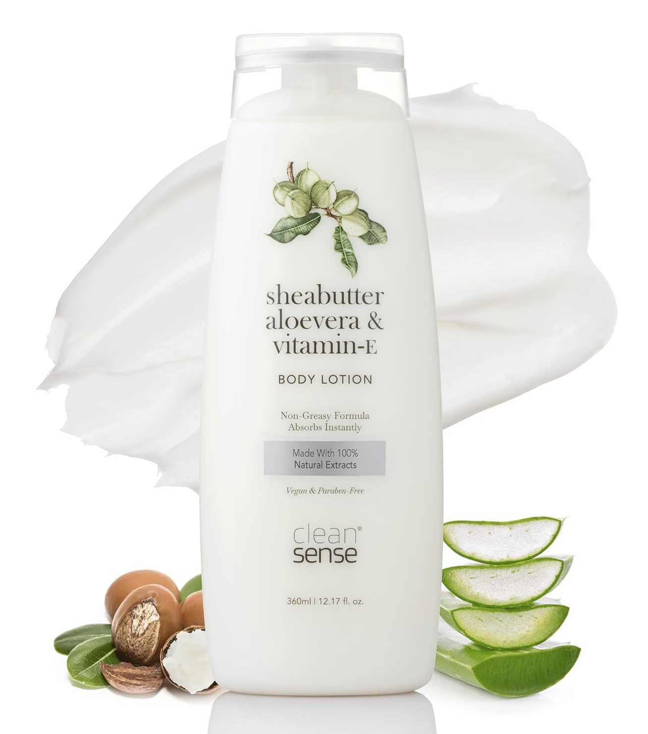 Clean Sense , Kimirica Hunter International LLP Shea Butter Aloe Vera & Vitamin-e Body Lotion