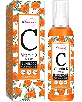 St. Botanica Vitamin C Spf 50 Sunblock Face & Body Mist Sunscreen