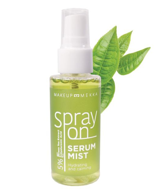 Makeup Mekka Spray On Serum Mist Green Tea Extract + Hyaluronic Acid