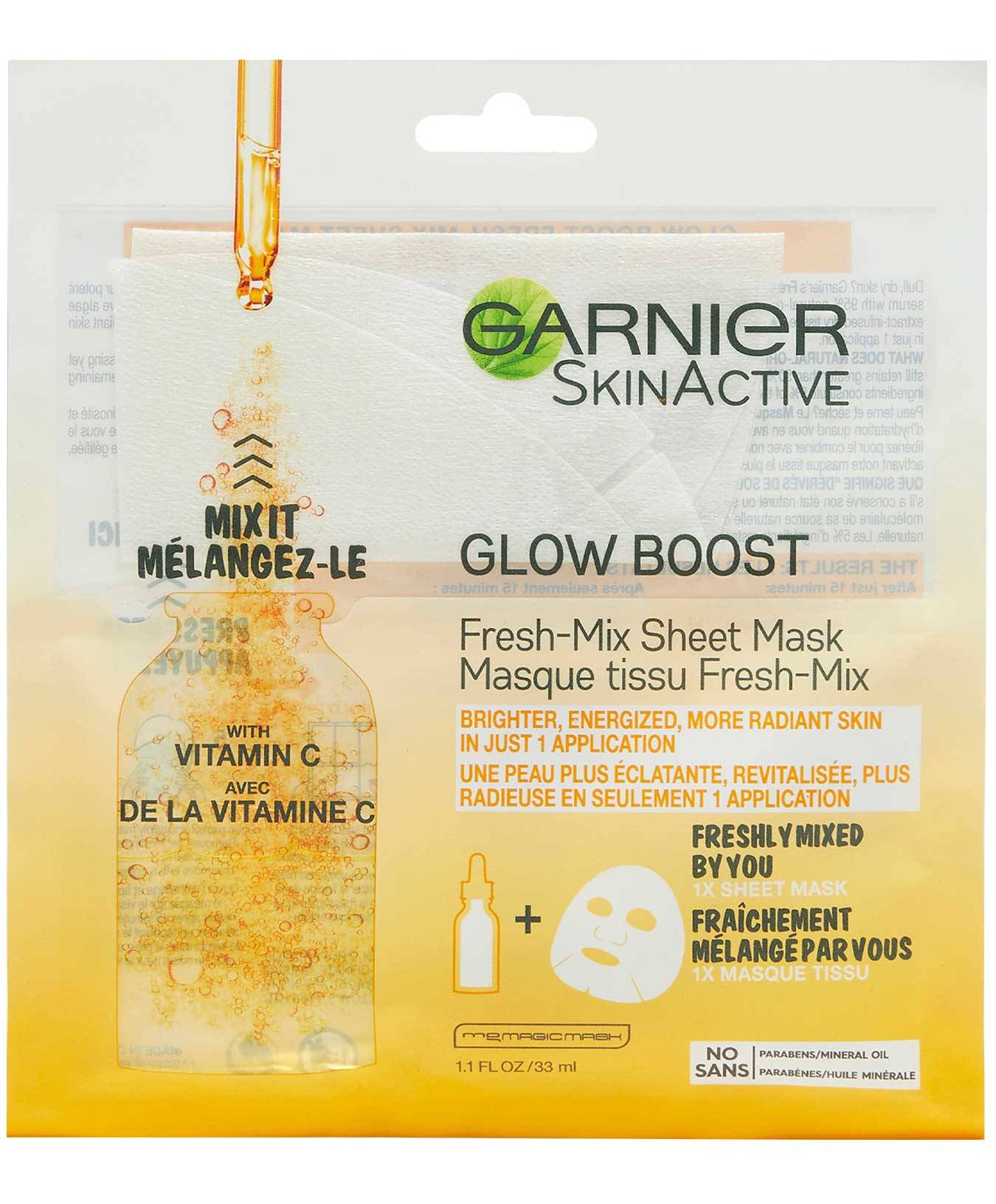 Garnier Skin Active Glow Boost Fresh-Mix Sheet Mask