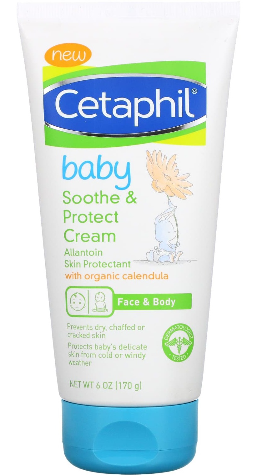 Cetaphil Baby, Soothe & Protect Cream Allantoin Skin Protectant With Organic Calendula