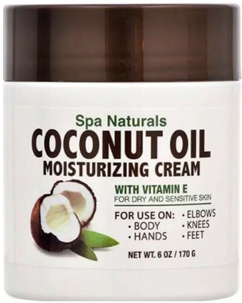 Spa Naturals Coconut Oil Moisturizing Cream With Vitamin E For Dry & Sensitive Skin