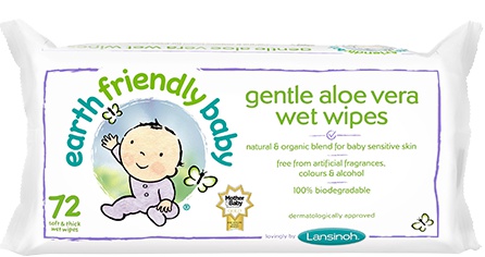 Earth Friendly Baby Gentle Aloe Vera Wet Wipes