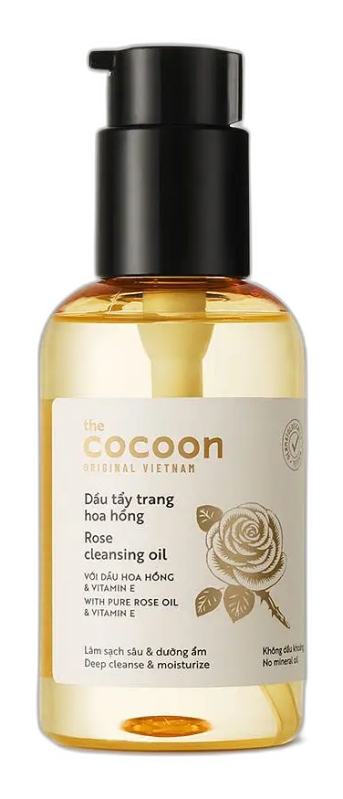 the Cocoon Rose Cleansing Oil