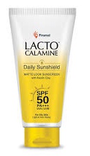 Lacto Calamine Daily Sunshield Matte Look Sunscreen Spf 50 Pa +++