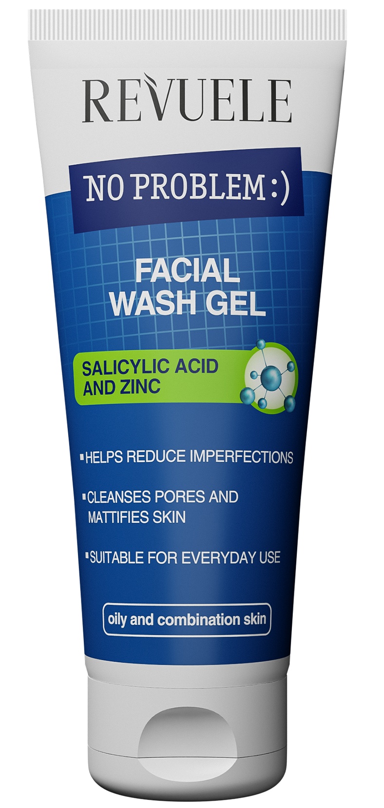 Revuele No Problem Facial Wash Gel Salicylic Acid And Zinc