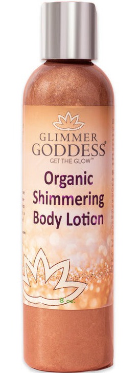 Glimmer goddess Organic Bronze Shimmer Body Lotion