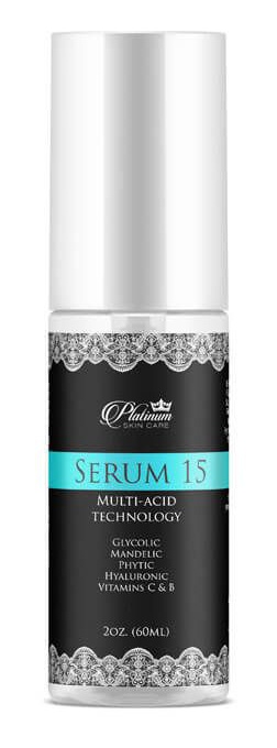 Platinum Skin Care Serum 15 | Glycolic | Mandelic | Phytic | C