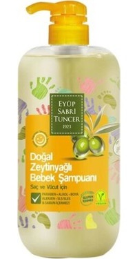 Eyüp Sabri Tuncer Doğal Zeytinyağlı Bebek Şampuanı 600 ml PP Şişe