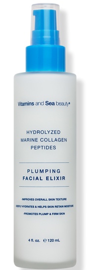 VitaminSea.Beauty Hydrolyzed Marine Collagen Peptides Plumping Facial Elixir