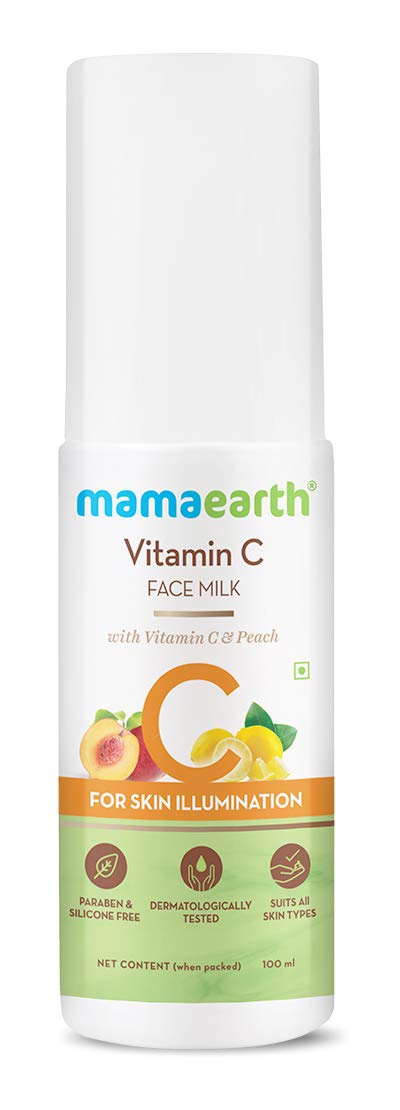 Mamaearth Vitamin C Face Milk Moisturiser With Vitamin C And Peach Moisturizer For Skin Illumination