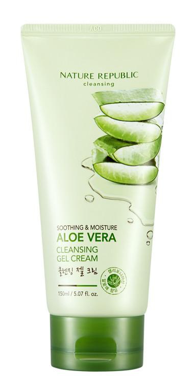 Nature Republic Aloe Vera Soothing & Moisture Aloe Vera Cleansing Gel Cream