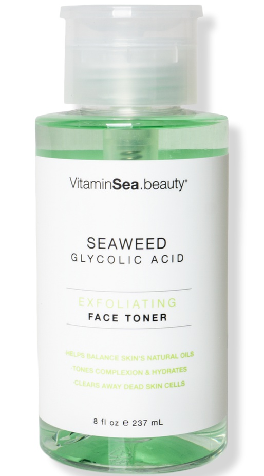 Vitamins and Sea Beauty Seaweed Glycolic Acid Exfoliating Face Toner