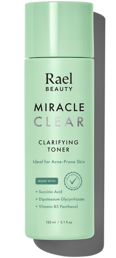 Rael Beauty Miracle Clear Succinic Acid Clarifying Facial Toner For Acne