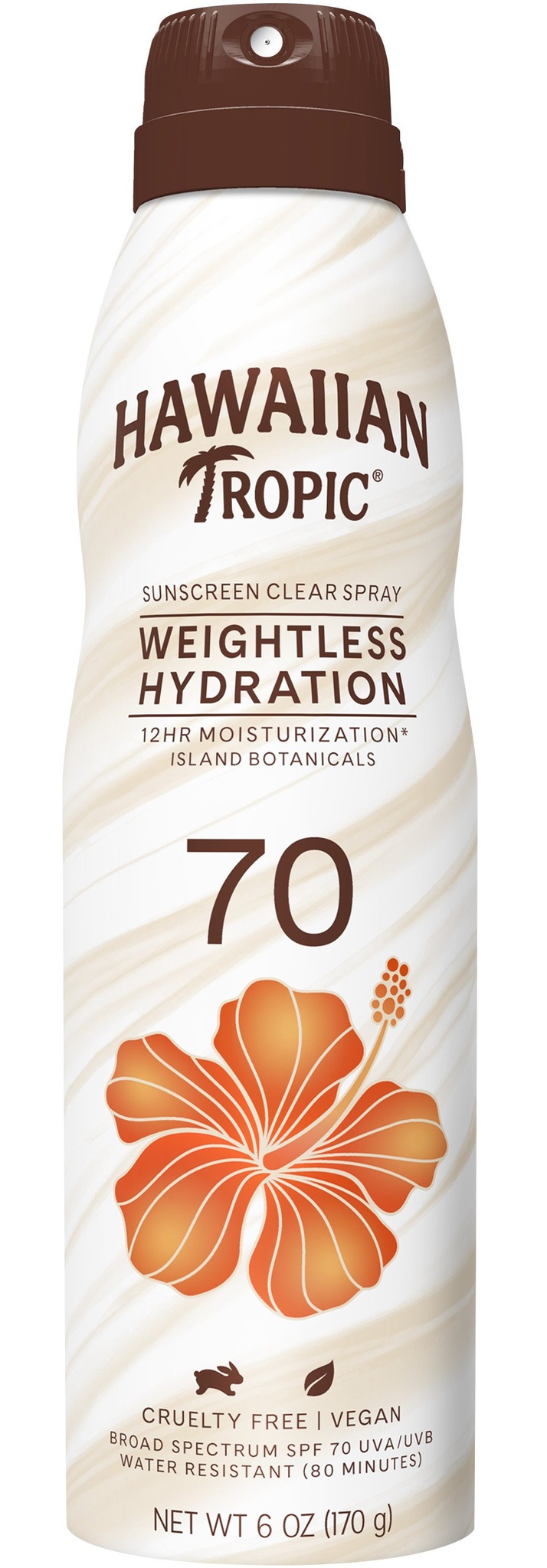 Hawaiian Tropic Weightless Hydration Clear Sunscreen Spray SPF 70
