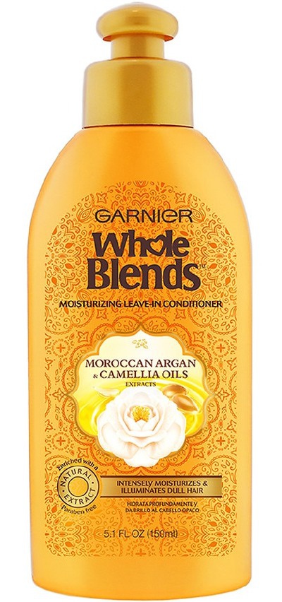 Garnier Whole Blends Moisturizing Leave-in Conditioner With Moroccan, Argan, Camellia Oils