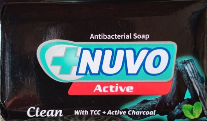 Nuvo Active Clean Antibacterial Soap With TCC + Active Charcoal