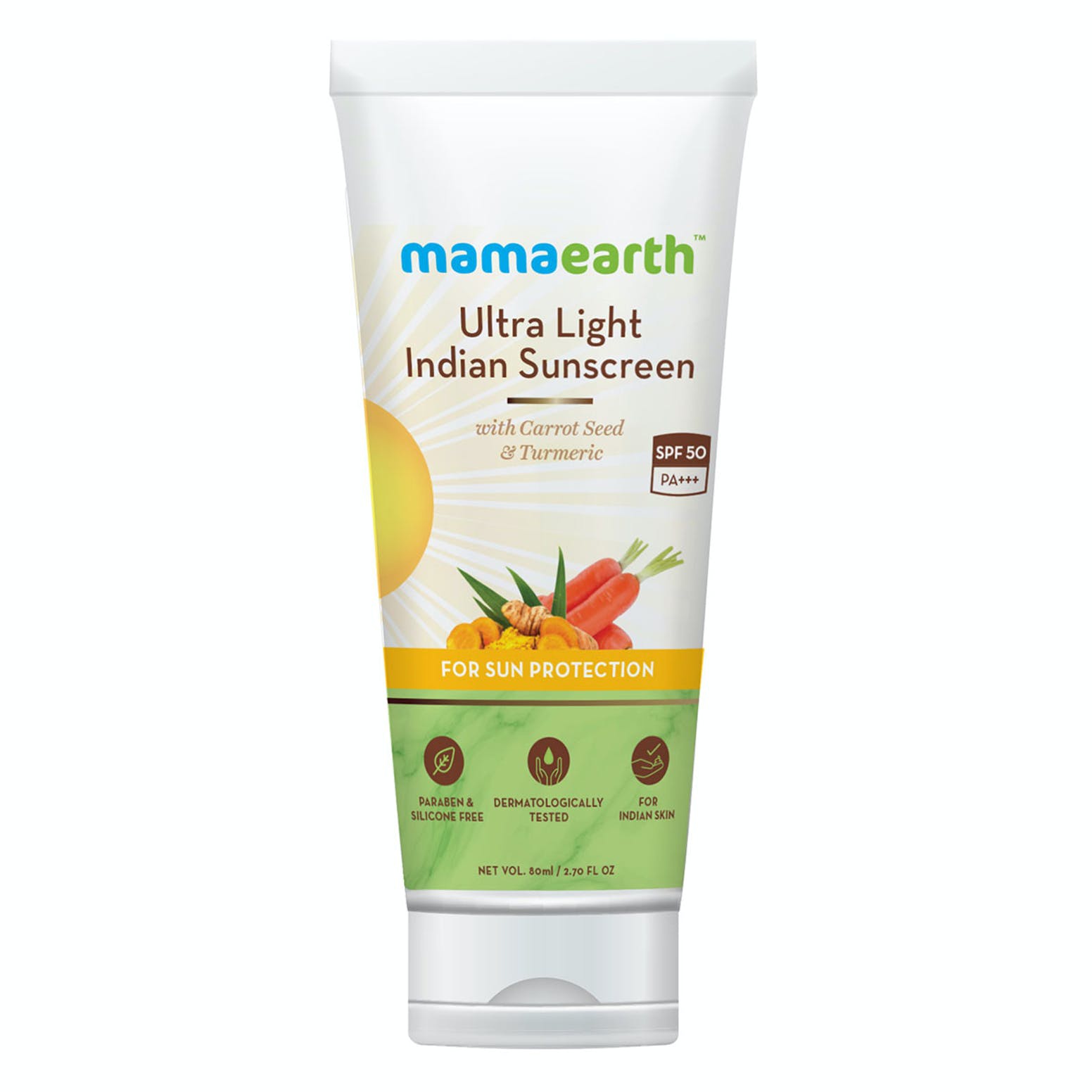 Mamaearth Ultra Light Indian Sunscreen Spf50 Pa+++