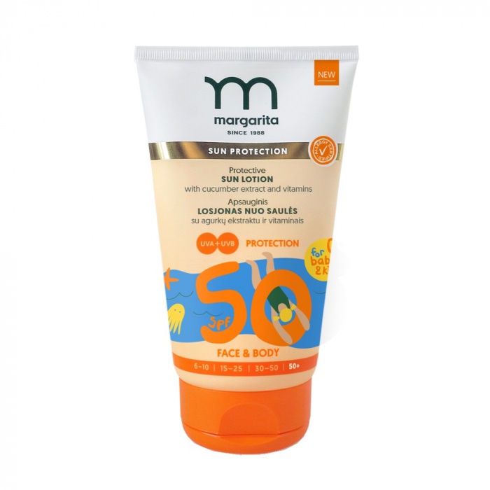 Margarita Protective Sun Lotion With Cucumber Extract And Vitamins