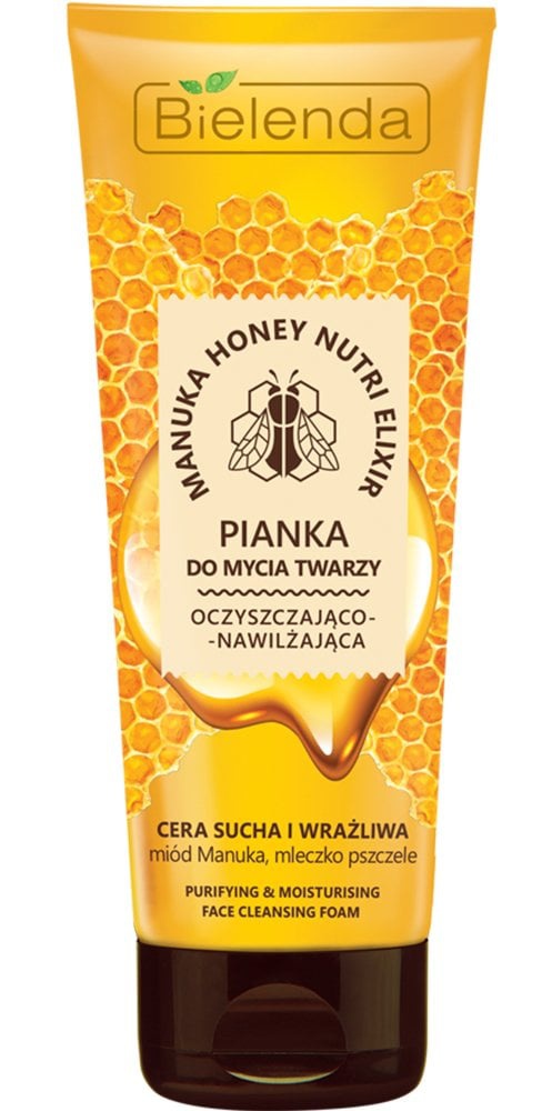 Bielenda Manuka Honey Nutri Elixir Purifying & Moisturising Face Cleansing Foam