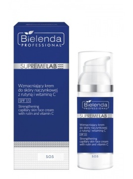 Bielenda Professional Supremelab S.O.S Strengthening Capillary Skin Face Cream SPF 15