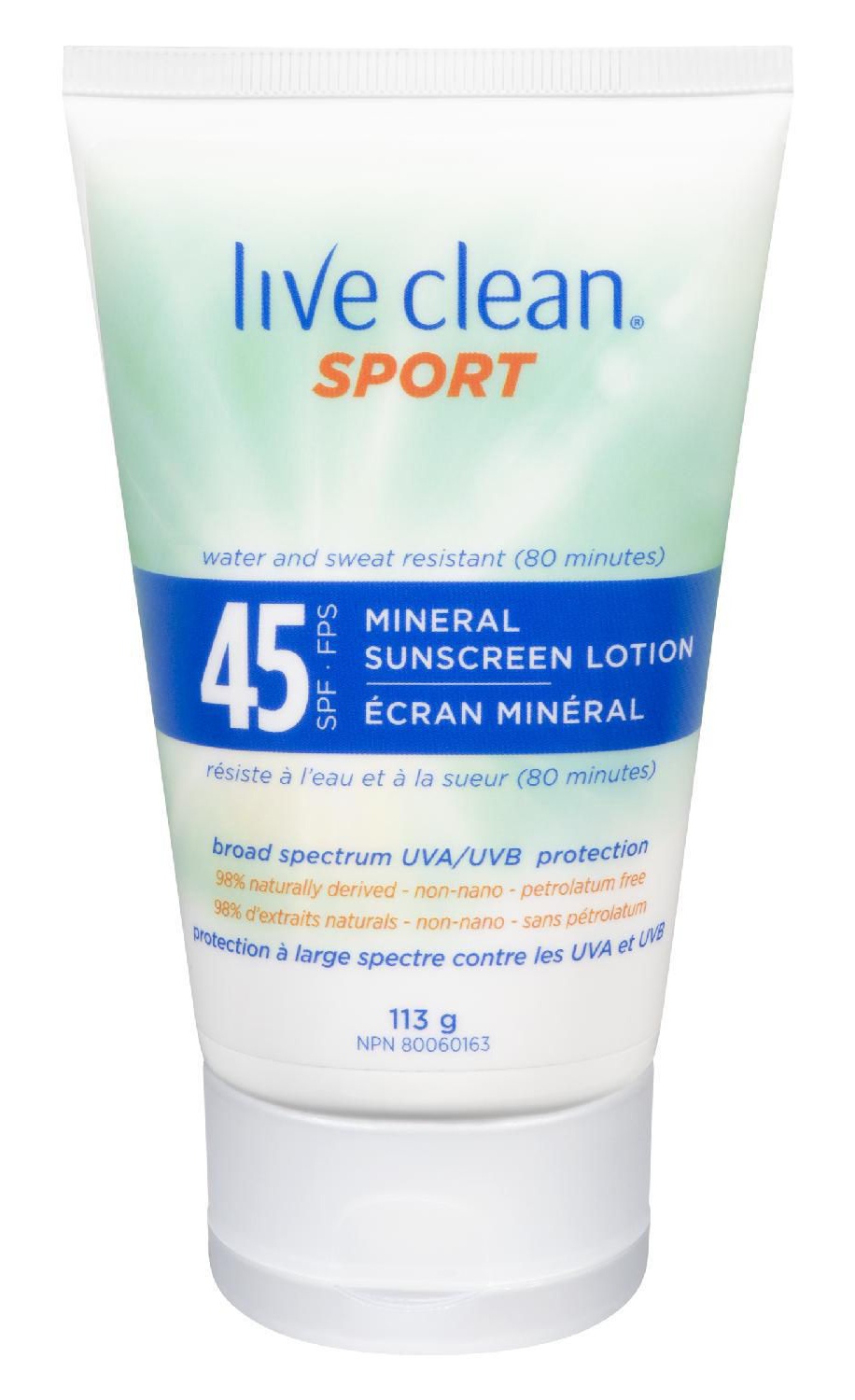 Live Clean Sport Mineral Sunscreen