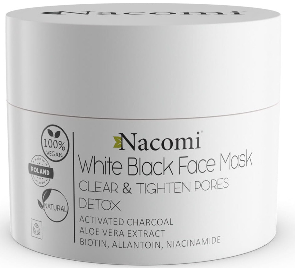 Nacomi White Black Face Mask