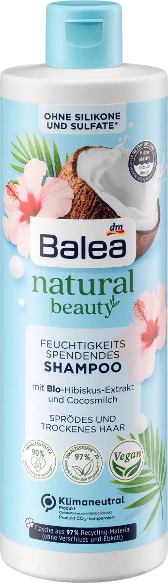Balea Natural Beauty Feuchtigkeits Spendendes Shampoo