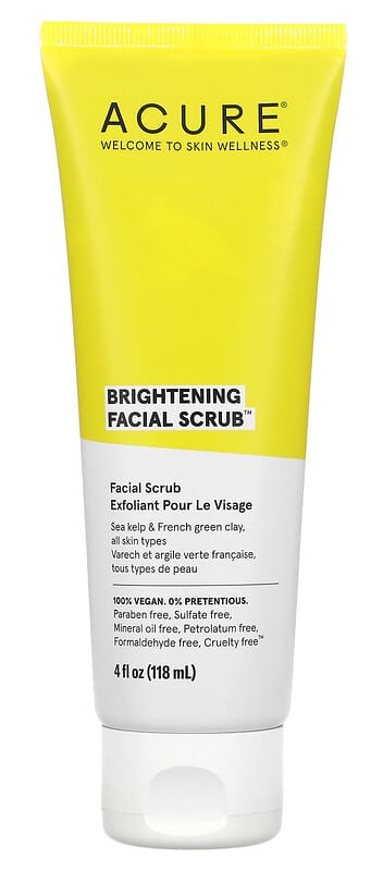 Acure Brightening Facial Scrub™m, 4 Fl Oz (118 Ml)