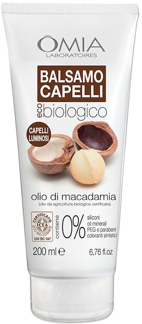 OMIA Balsamo Per Capelli Eco Bio Con Olio Di Macadamia