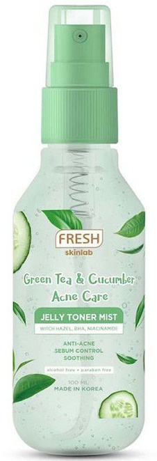 Fresh Skinlab Green Tea And Cucumber Acne Care Jelly Serum Mist