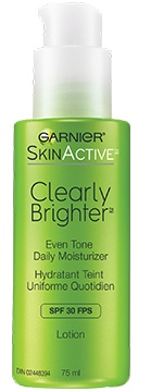 Garnier Clearly Brighter Even Tone Spf 30 Daily Moisturizer
