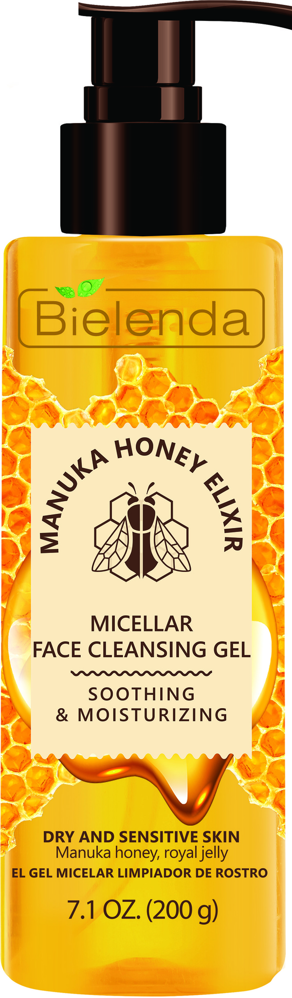 Bielenda Manuka Honey Nutri Elixir Micellar Face Cleansing Gel