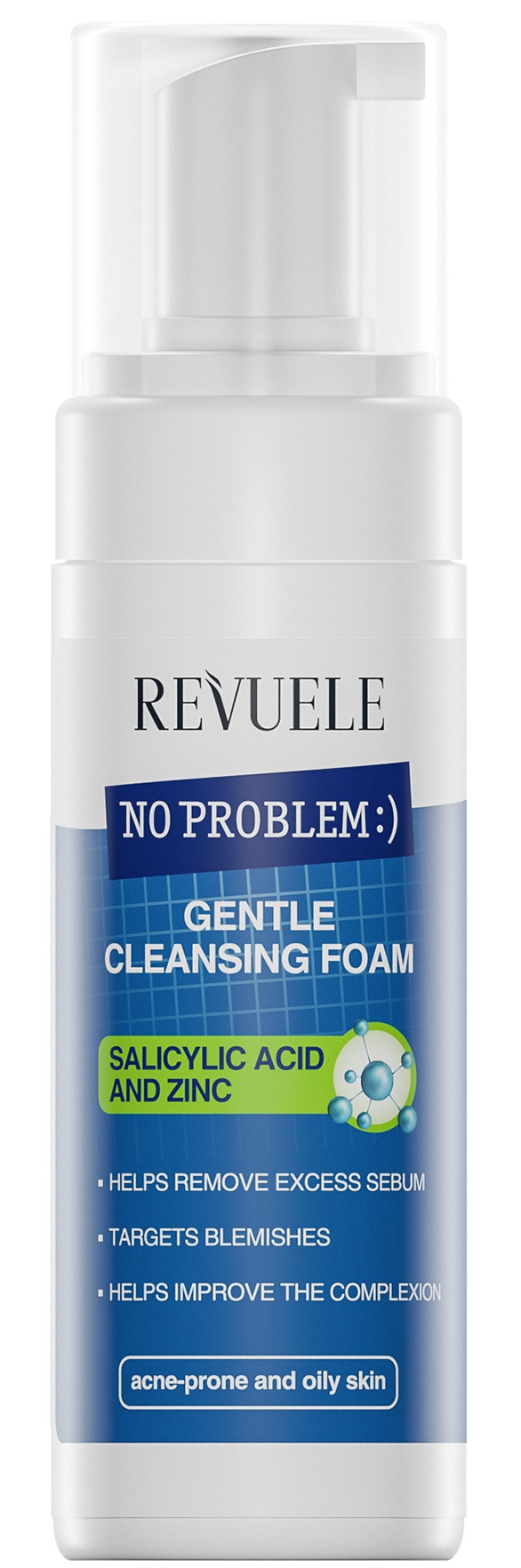 Revuele No Problem Gentle Cleansing Foam Salicylic Acid And Zinc