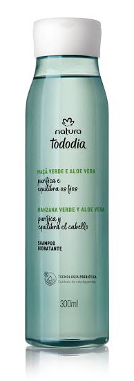 Natura Shampoo Hidratante Tododia Maçã Verde E Aloe Vera