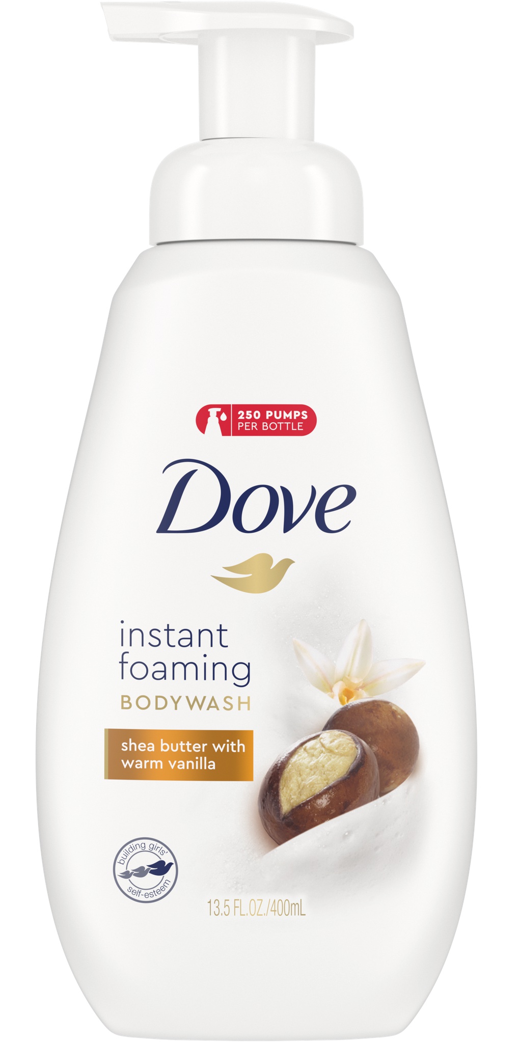 Dove Instant Foaming Body Wash Shea Butter With Warm Vanilla