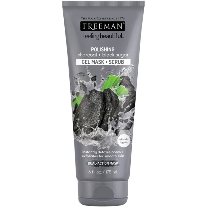 Freeman Charcoal & Black Sugar Gel Mask & Scrub