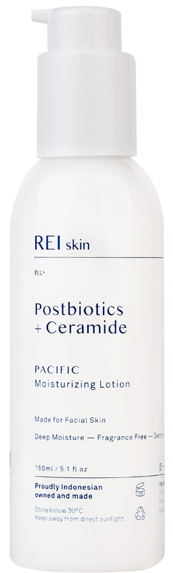 REI skin Postbiotics + Ceramide Pacific Moisturizing Lotion