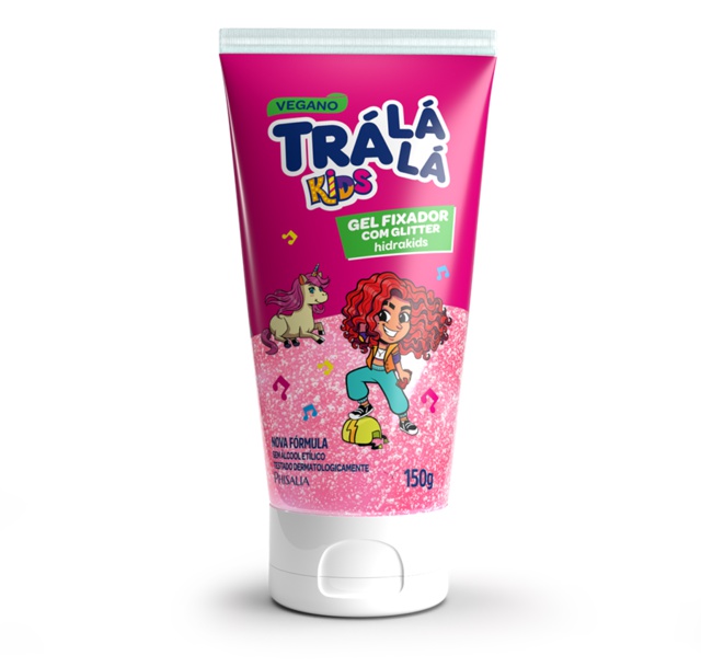 Tralalá Gel Fixador Com Glitter Hidrakids