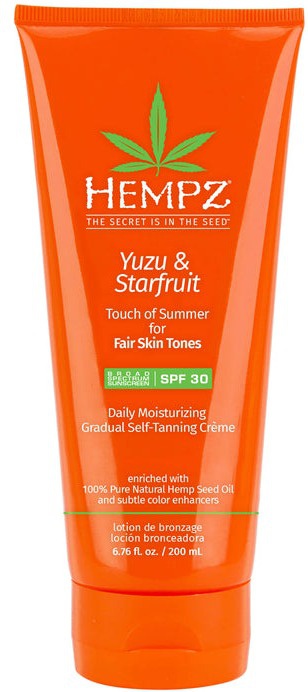 Hempz Daily SPF Yuzu & Starfruit Touch Of Summer Moisturizing Gradual Self-tanning Creme With SPF 30