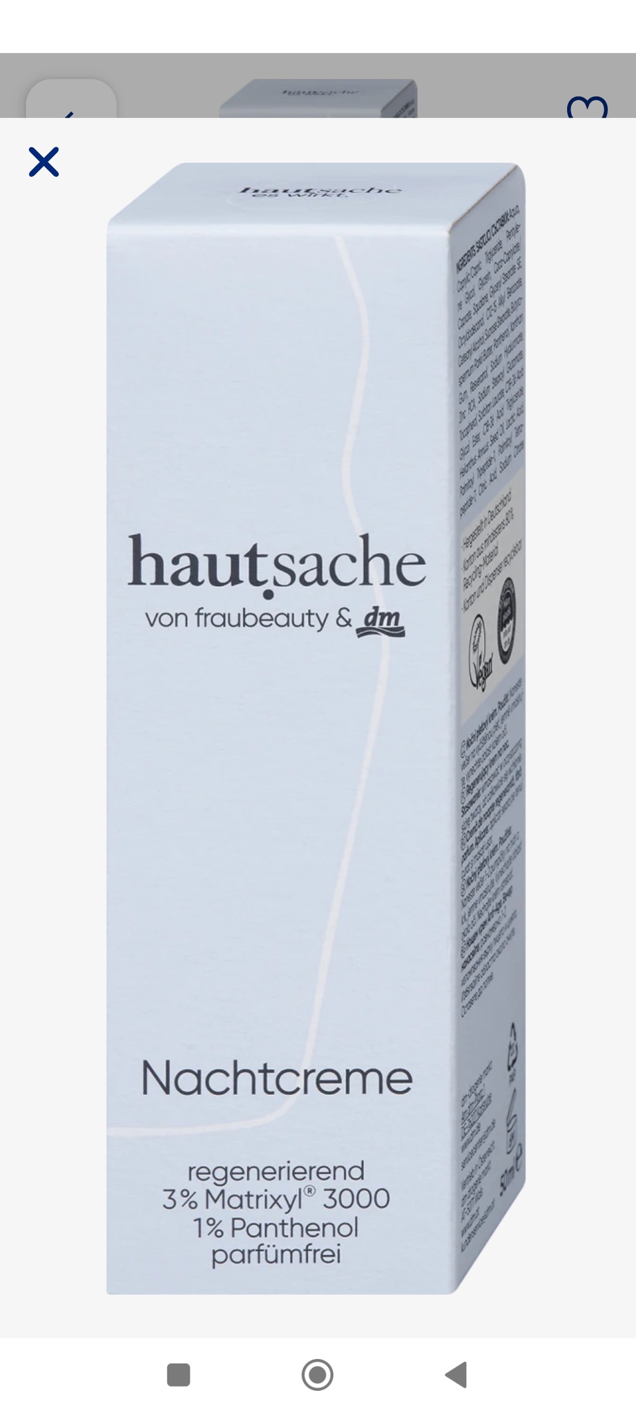 Hautsache Night Creme