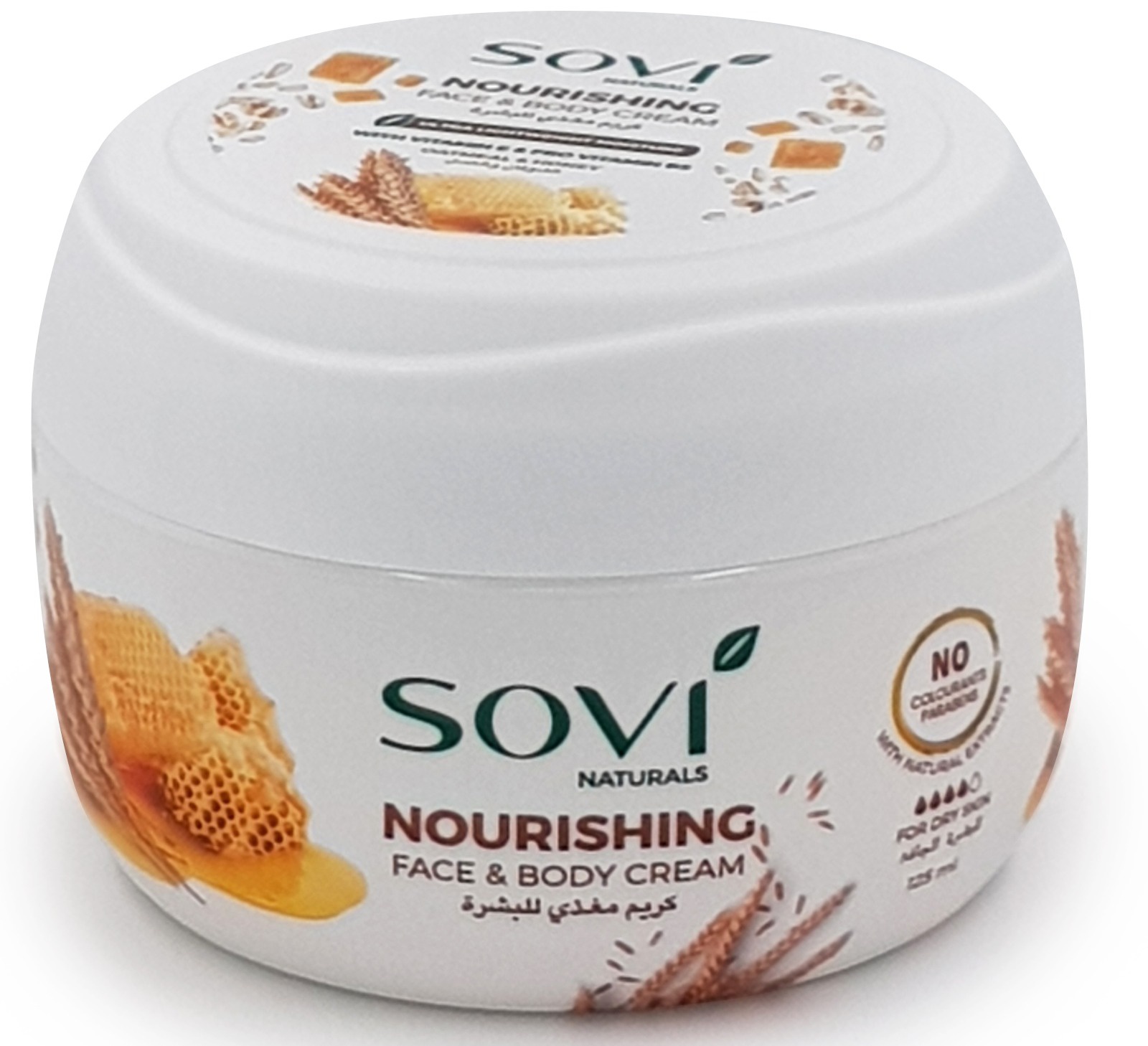 SOVI NATURALS Nourishing Face & Body Cream Oatmeal & Honey