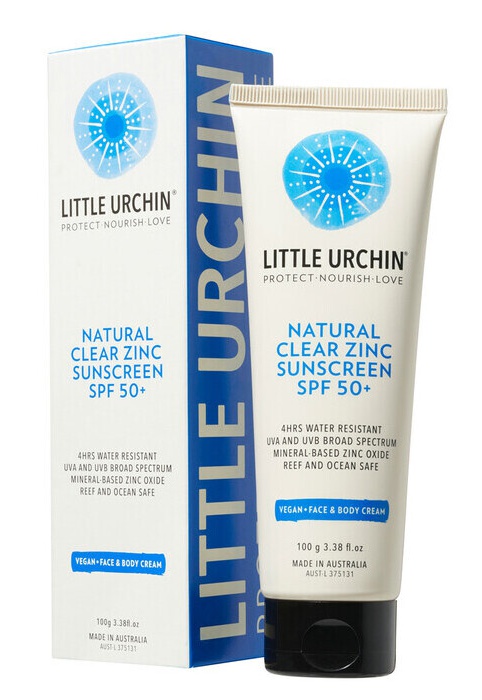 Little Urchin Natural Clear Zinc Sunscreen SPF 50+