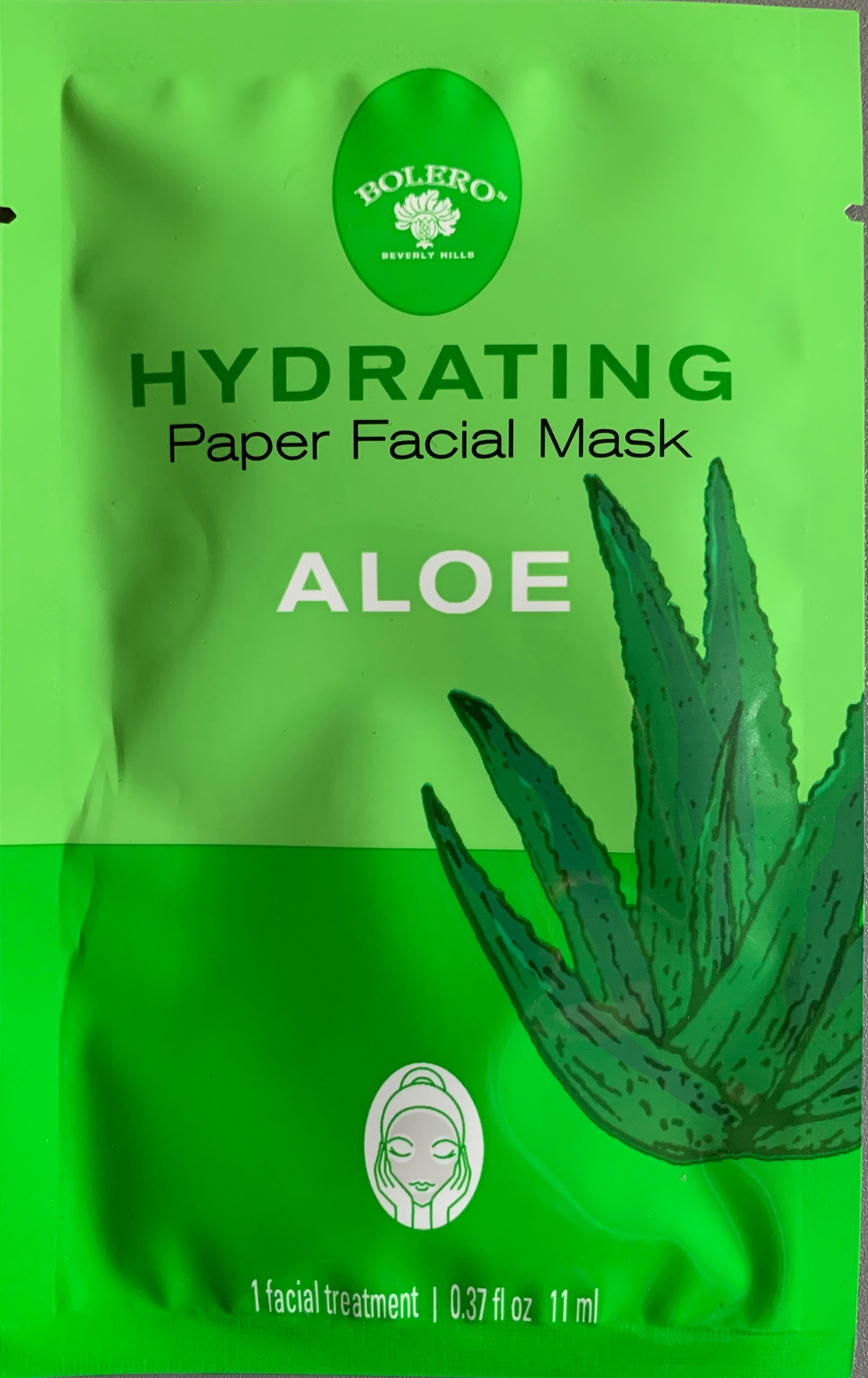 Bolero Beverly Hills Aloe Paper Facial Mask