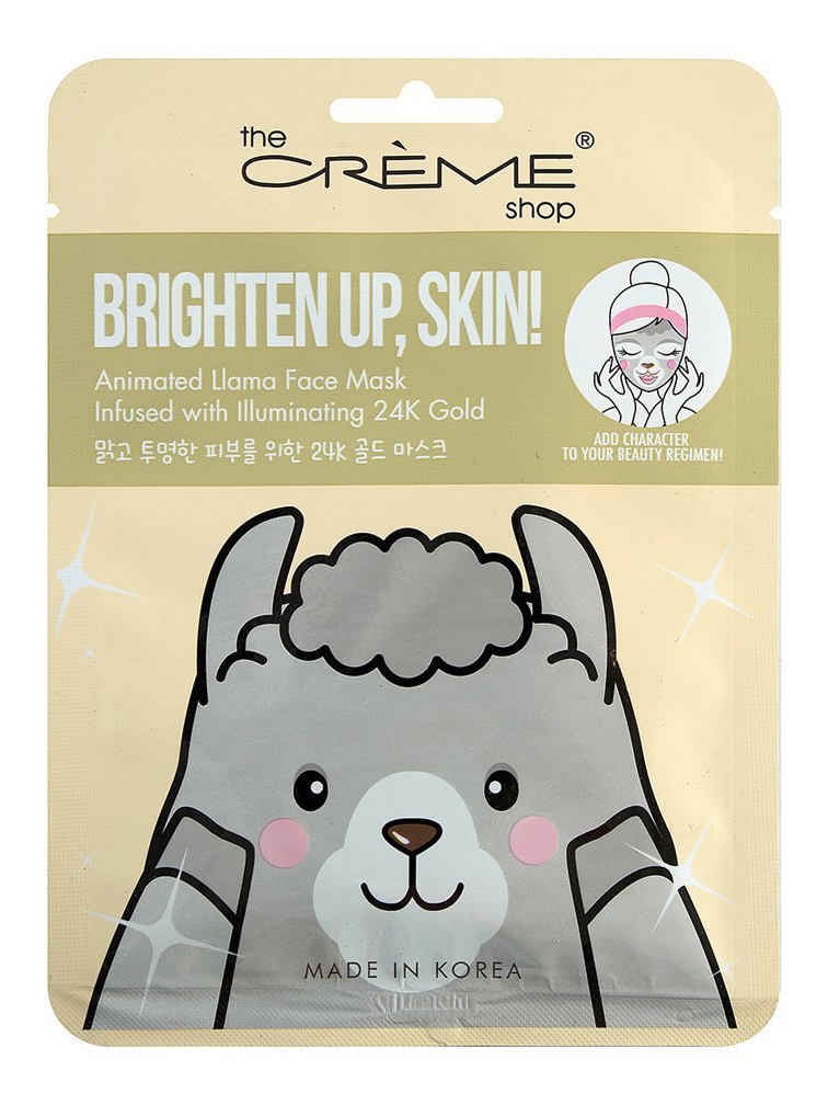 The Creme Shop Brighten Up, Skin! Animated Llama Face Mask